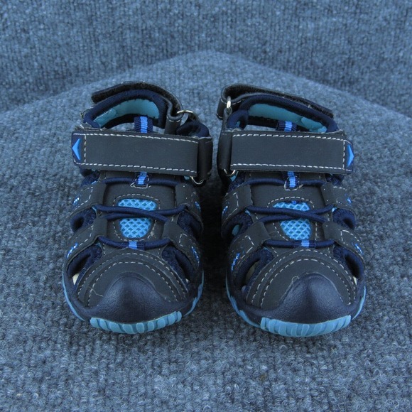 Apakowa Boys‎ Fisherman Shoes Blue Synthetic Hook & Loop Size T 21 Medium - Picture 2 of 6
